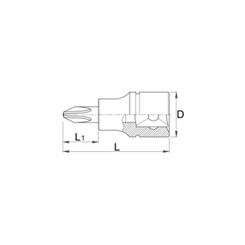 Unior ključ nasadni krstasti sa PH profilom prihvat 3/8 PH 2 236/2PH 612093 Unior ključ nasadni krstasti sa PH profilom prihvat 3/8 PH 2 236/2PH 612093