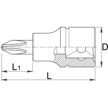 Unior ključ nasadni sa PZ profilom prihvat 3/8 PZ 1 236/2PZ 612095-1