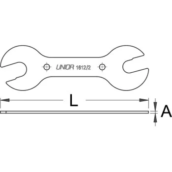 Unior ključ viljuškasti konusni 1612/2 615126 Unior ključ viljuškasti konusni 1612/2 615126