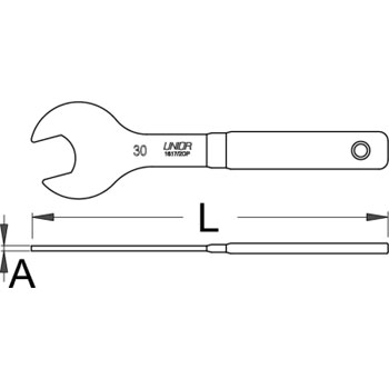 Unior ključ viljuškasti jednostrani 19mm 1617/2DP 615524-1