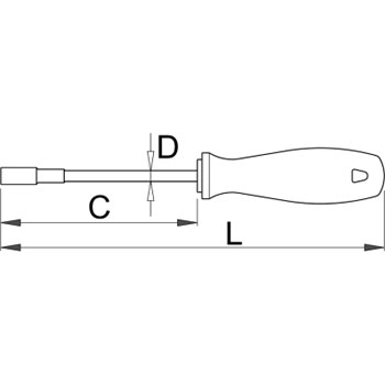 Unior ključ nasadni sa CR ručkom 4mm 629CR 616404-1