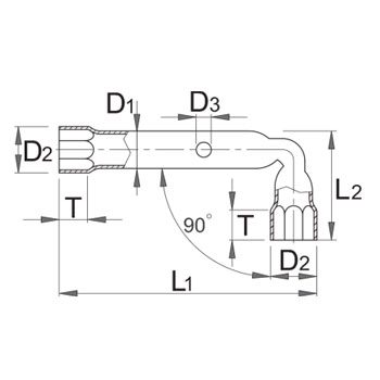 Unior ključ cevasti savijeni 10mm 217/2 617058-1