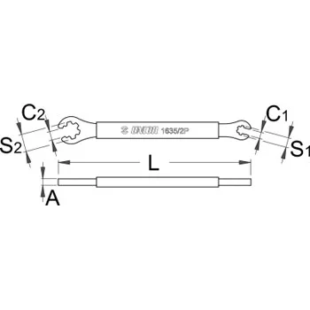 Unior ključ za žice točka Mavic 1635/2P 618411-1