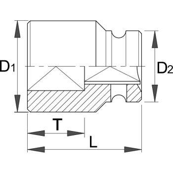 Unior ključ nasadni IMPACT dugi prihvat 1 sa kvadratnim profilom 18mm 233/4SQ 618763-1