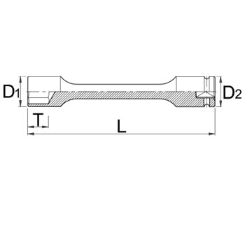 Unior ključ nasadni IMPACT prihvat 1/2 12mm 231/4XL6p 618959-1