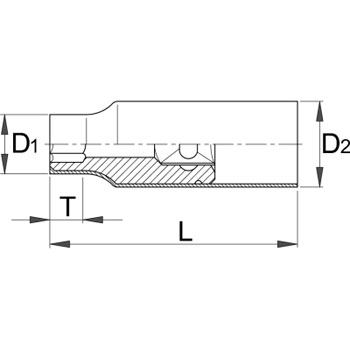 Unior ključ nasadni prihvat 1/2 izolovani dugi 10mm 190/2LVDEDP 619104-1