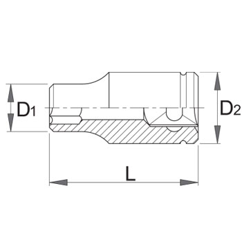 Unior nasadni ključ 1/2“, tankozidni 3/4