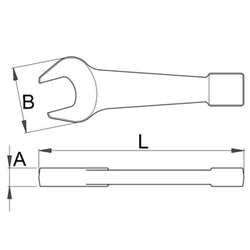 Unior ključ viljuškasti udarni 100mm 118/7 620483-1