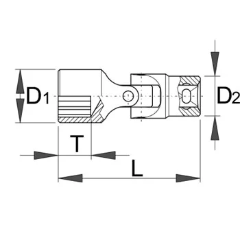 Unior ključ nasadni prihvat 1/4 zglobni dvanaestougaoni 7/32 Unior ključ nasadni prihvat 1/4 zglobni dvanaestougaoni 7/32