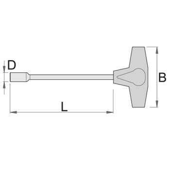 Unior ključ nasadni sa unutrašnjim TX profilom i T-ručicom E10 193NTX 621376-1