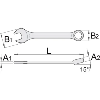 Unior ključ 160/6 viljuškasto-okasti sa čegrtaljkom 15 622825	-1