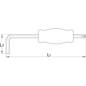 Unior ključ imbus loptasti sa ručicom 10 1780/3G 623148-1