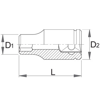 Unior ključ nasadni za navrtku amortizera 24mm 1783/1 6P 624214 Unior ključ nasadni za navrtku amortizera 24mm 1783/1 6P 624214