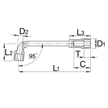 Unior ključ lulasti dvostrani 13mm 176 609109 -1