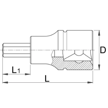 Unior 192/2HX ključ nasadni imbus prihvat 1/2