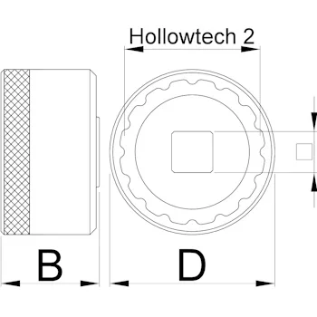 Unior ključ nasadni za patronu pogona sa 16 zuba 1671.16N 627623 Unior ključ nasadni za patronu pogona sa 16 zuba 1671.16N 627623