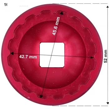 Unior ključ nasadni za patronu pogona sa 16 zuba 1671.16N 627623 Unior ključ nasadni za patronu pogona sa 16 zuba 1671.16N 627623