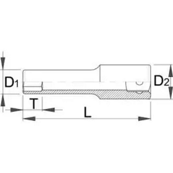 Unior ključ nasadni 60mm dugi prihvat 3/4 197/1L6p 610811-1