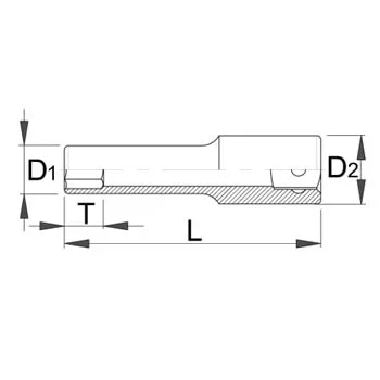 Unior ključ nasadni dugi šestougaoni 4.5mm prihvat 1/4 188/2L 6p 616882-1