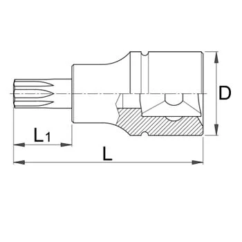 Unior ključ nasadni sa TX10 profilom prihvat 1/4 187/2TX 607904 Unior ključ nasadni sa TX10 profilom prihvat 1/4 187/2TX 607904
