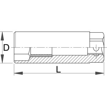 Unior ključ nasadni za svećice prihvat 3/8 21mm 186.4/2 600776-1