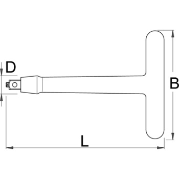 Unior ključ T izolovani sa četvrtkom 2BVDEDP 619117-1