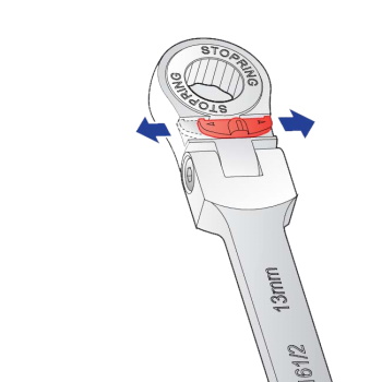 Unior ključ viljuškasto-okasti zglobni sa čegrtaljkom 16mm 161/2 622847-4