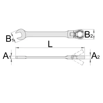 Unior ključ viljuškasto-okasti zglobni sa čegrtaljkom 18mm 161/2 622849 Unior ključ viljuškasto-okasti zglobni sa čegrtaljkom 18mm 161/2 622849