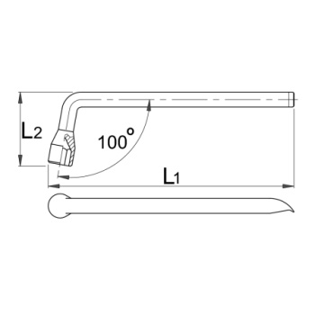 Unior ključ za točak savijeni 19mm 210/2 600783 Unior ključ za točak savijeni 19mm 210/2 600783