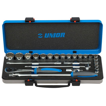 Unior ključevi nasadni, prihvat 1/2, u metalnoj kutiji 190BI12P24 611941 Unior ključevi nasadni, prihvat 1/2, u metalnoj kutiji 190BI12P24 611941