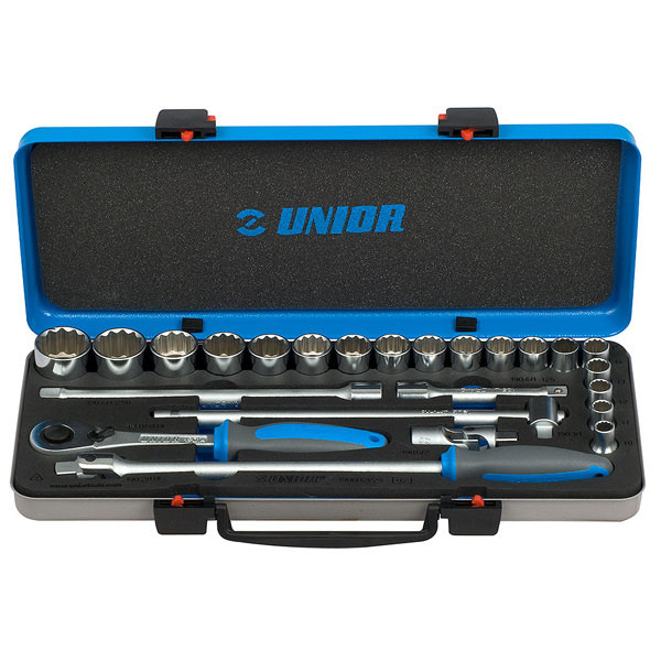 Unior ključevi nasadni, prihvat 1/2, u metalnoj kutiji 190BI12P24 611941 Unior ključevi nasadni, prihvat 1/2, u metalnoj kutiji 190BI12P24 611941