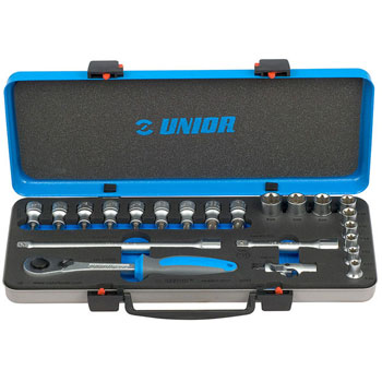 Unior ključevi nasadni i nastavci, prihvat 1/2, u metalnoj kutiji 190BITX1P22 611945 Unior ključevi nasadni i nastavci, prihvat 1/2, u metalnoj kutiji 190BITX1P22 611945