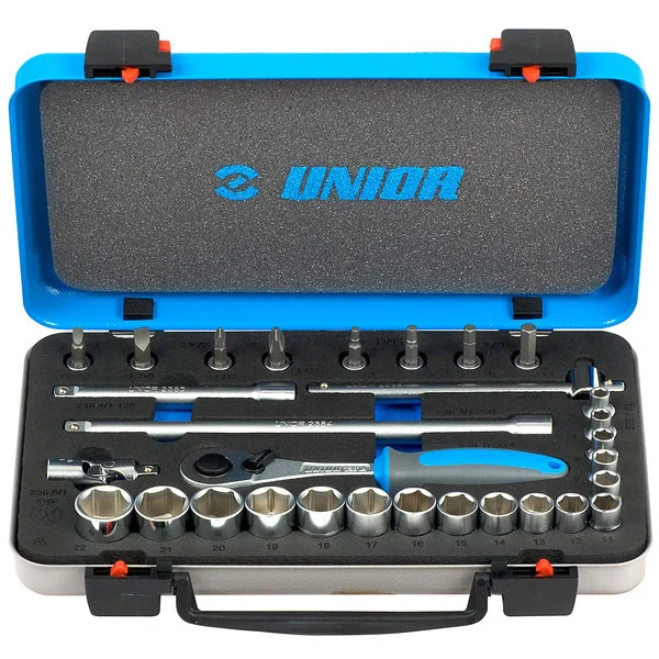 Unior ključevi nasadni, prihvat 3/8 , u metalnoj kutiji 239C 613072 Unior ključevi nasadni, prihvat 3/8 , u metalnoj kutiji 239C 613072