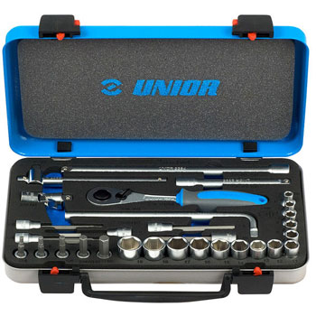 Unior ključevi nasadni, prihvat 3/8 , u metalnoj kutiji 239D 613073 Unior ključevi nasadni, prihvat 3/8 , u metalnoj kutiji 239D 613073
