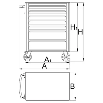 Unior kolica za alat Eurovision sa Block sigurnosnim sistemom 940EV4BLOCK 625000-1