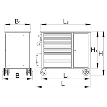 Unior kolica za alat HERCULES 940H2 615511-2