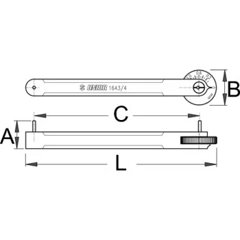 Unior kontrolnik lanca  0-1,2 1643/4 617170-1