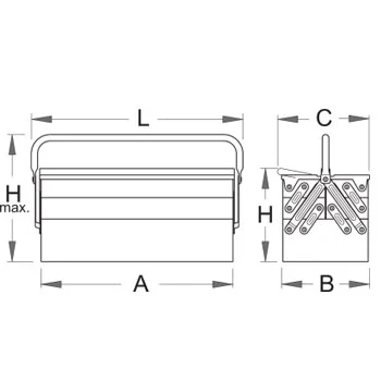 Unior kutija za alat petodelna 912/5 601912 Unior kutija za alat petodelna 912/5 601912