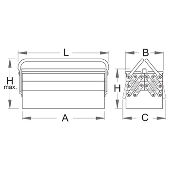 Unior kutija za alat petodelna 915/5 607137-1