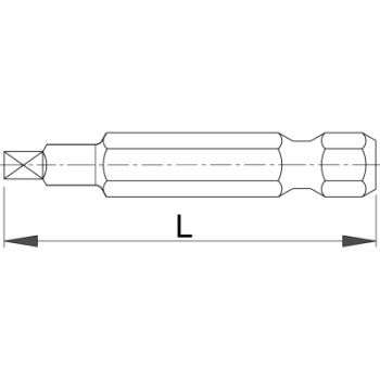 Unior nastavak kvadratni SQ2 3/1 6515E6.3 603417-3