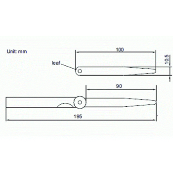 Insize merni listići 0.05-1.00 mm 4602-20-1