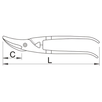 Unior makaze za lim univerzalne desne 563R-PLUS/7DP 615039 Unior makaze za lim univerzalne desne 563R-PLUS/7DP 615039