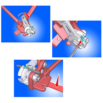 Unior makaze za sečenje šipki sa navojem M6-M8-M10 586/6 621479-3