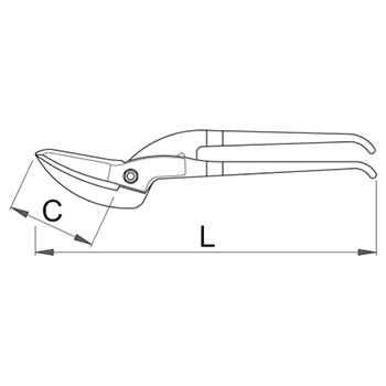 Unior makaze za lim PELIKAN 592R-PLUS/7DP 613196-1