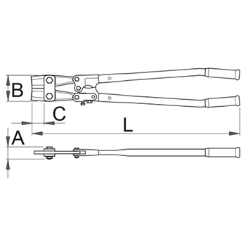 Unior makaze za betonsko gvožđe 900mm 595/6A 612128-1