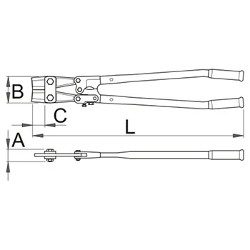 Unior makaze za betonsko gvožđe 900mm 595/6A 612128-1
