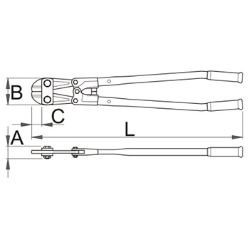 Unior makaze za betonsko gvožđe 750mm 596/6A 610967-1