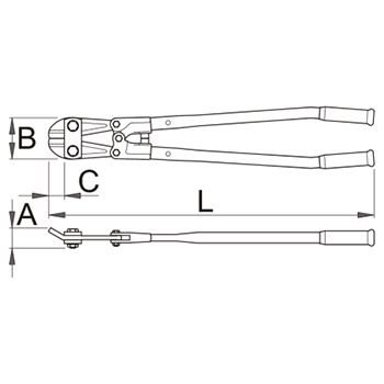 Unior makaze za betonsko gvožđe 600mm 596/6B 610976-1