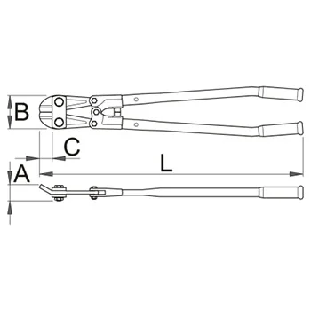 Unior makaze za betonsko gvožđe 600mm 596/6B 610976-1