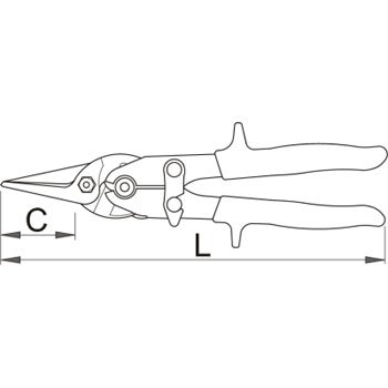 Unior makaze za lim IDEAL zglobne 260mm 561R/3G 608771-1